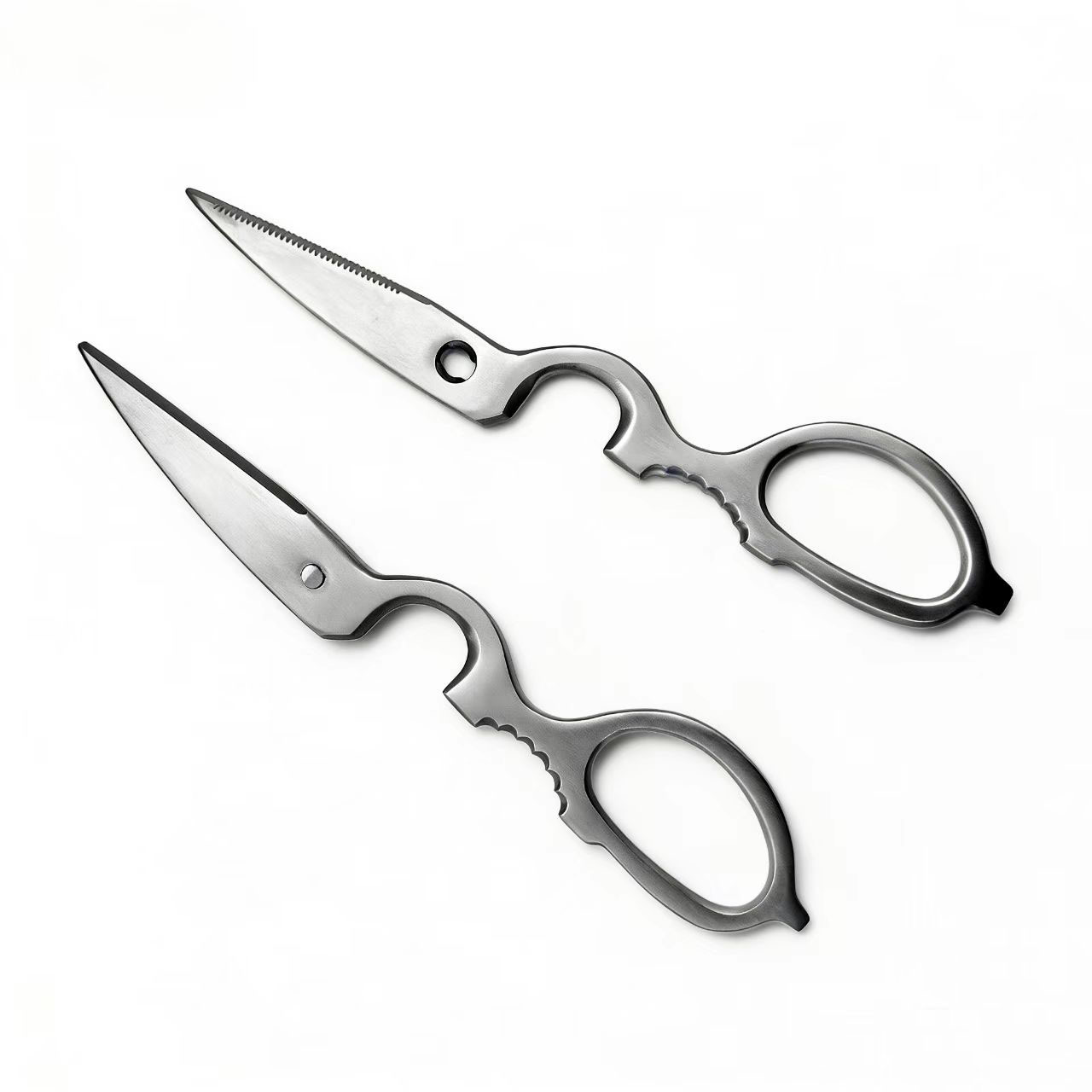 キッチン1021食品グレードステンレス製キッチン鶏骨切りばさみ 多機能分解式ひょうたん型はさみ