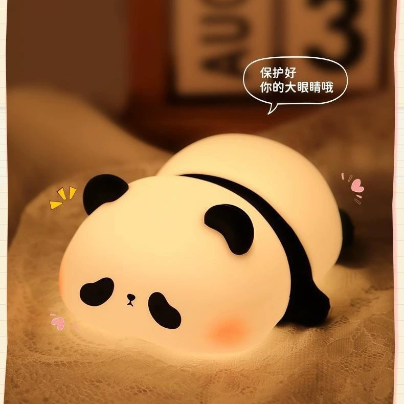 Switch key, night light plastic for bed, table lamp, panda, eyes protection