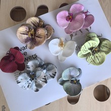 仿真硅胶棉3D打印蝴蝶兰花头 新中式婚庆伴手礼设计装饰假花批发