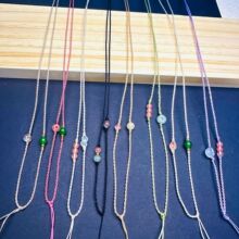 高端素雅平结细款吊坠绳diy手工编制佛公无事牌挂件绳可调节男女