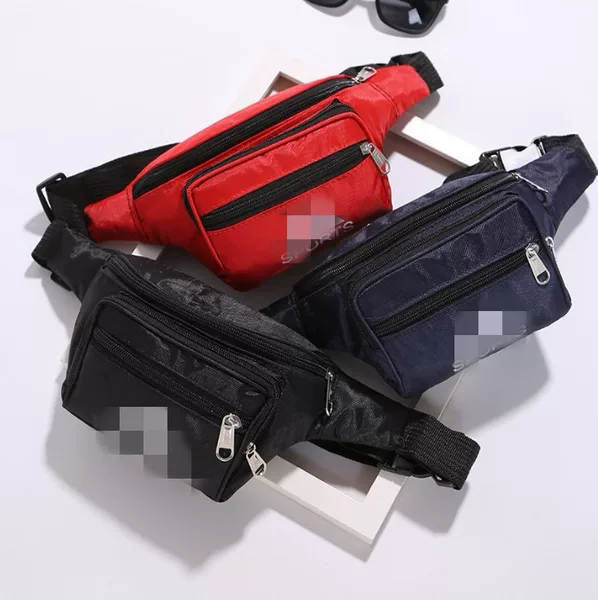 Multifunctional men's waist bag outdoor sports cycling running mobile phone zipper storage coin purse department store wholesale small bag