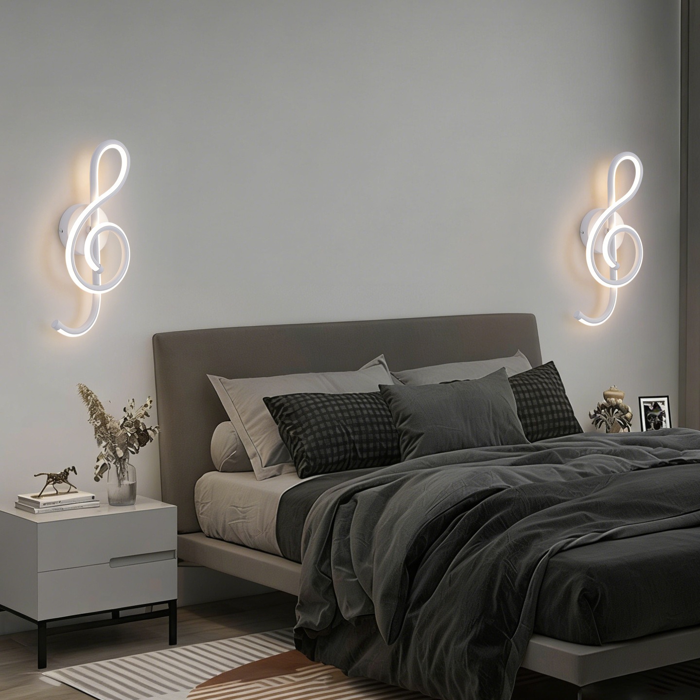 Lámpara de pared LED nueva moderna y minimalista sala de estar balcón dormitorio escalera lámpara de pasillo cama cabeza lámpara de pared una generación