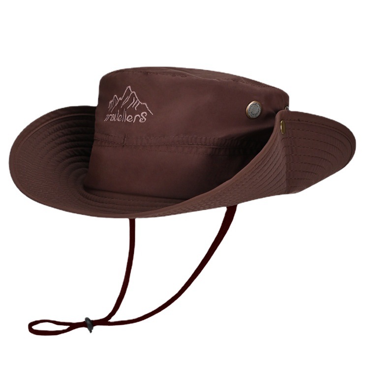 Uv Sun Protection Camouflage Wide-Brimmed Hat Outdoor Men's Hat Breathable Fisherman's Hat Fishing Wide-Brimmed Hat Cross-Border Hot Selling