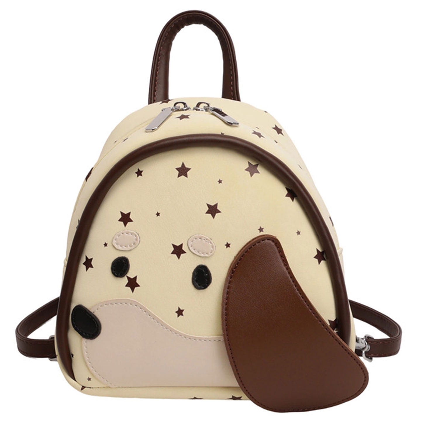 Estrellas de gran capacidad de dibujos animados temperamento perro nuevo diseño nicho mochila 2026 versión coreana de mujeres viajeros