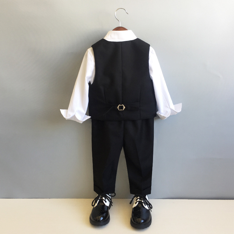 Children's suit suit boys' autumn and winter flower girl wedding dress baby's one-year-old children's suit piano costume summer