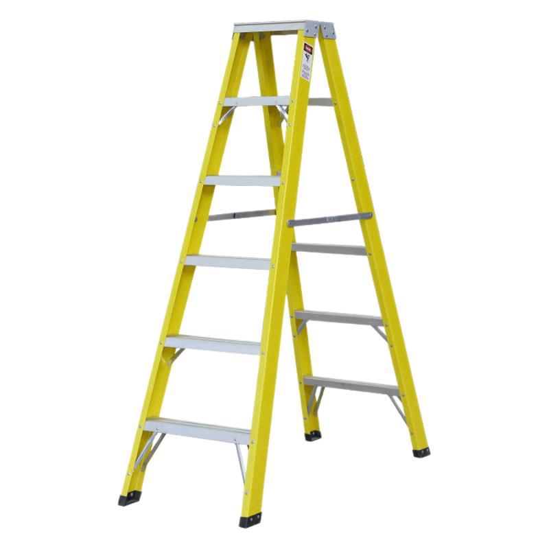 Escalera de aislamiento FRP 8 pasos 2.4m aislamiento en espiga de doble cara 6 pasos escalera de ingeniería eléctrica ladder Sudamérica image 6