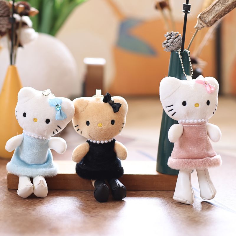 インターネット有名人かわいい kt 猫ペンダントぬいぐるみ人形子猫バッグペンダントキーホルダー人形人形|undefined