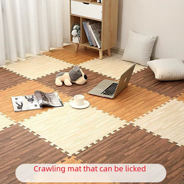 Wood Grain Foam Floor Mat Patchwork Climbing Mat Home Living Room Jigsaw Climbing Mat Floor Mat Tatami