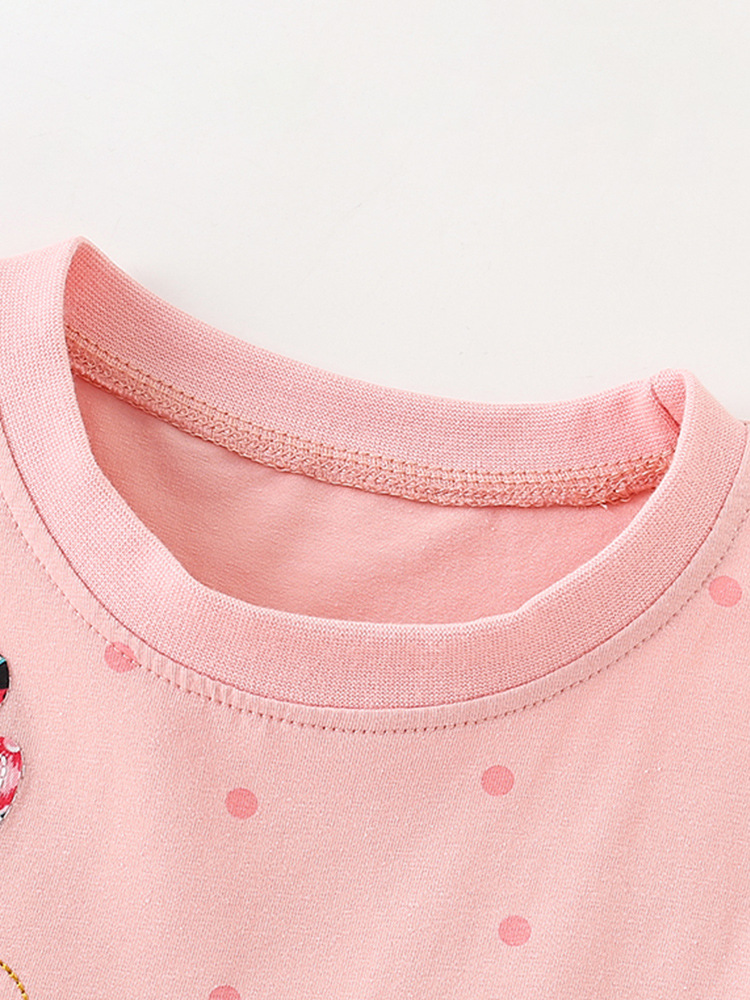 Malwee niñas vestido de verano nuevos niños de manga corta estilo europeo y americano cuello redondo vestido de princesa para niños