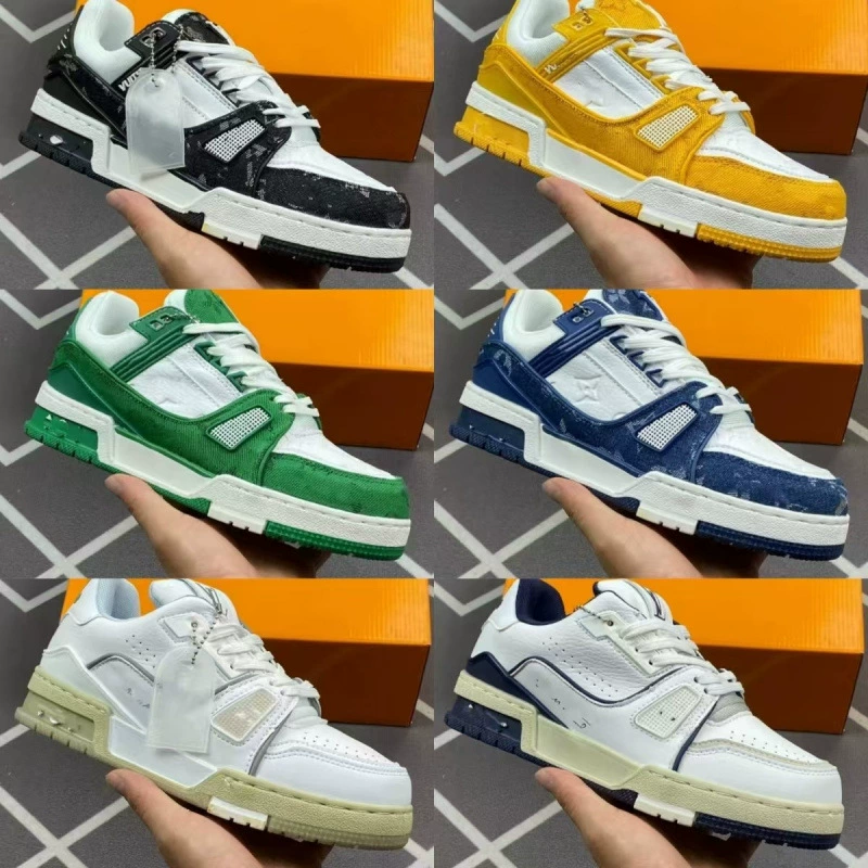 Putian экспорт Lujia тренер спортивные белые цементные белые туфли джинсовые синие модные мужские и женские кроссовки для пар