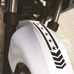 Electric motorcycle race pull flower race track Fender pull flower stripe line modified sticker waterproof pet