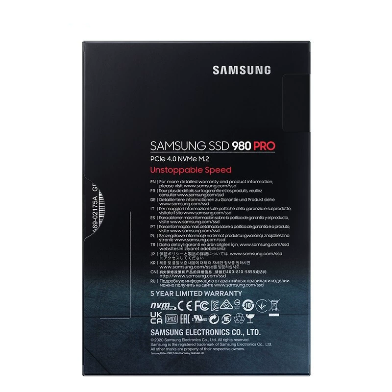 Новый SSD 2 ТБ твердотельный накопитель M.2 (NVMe, PCIe 4.0 x4)