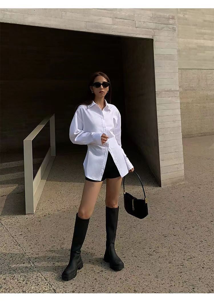 Elegant White Women's Shirt
