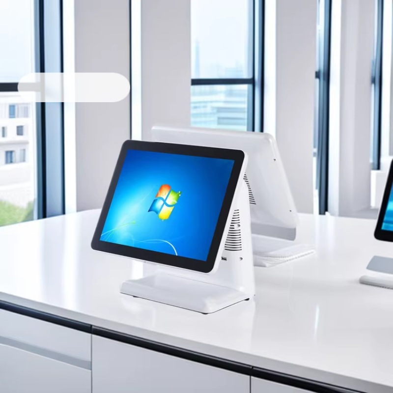 厂家直销新款15寸纯平触摸一体双屏电脑外壳 时尚高档简易组装