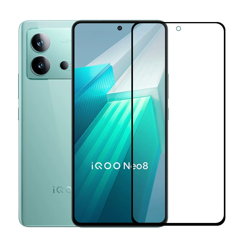 Применимо к vivo IQOONEO8/8PRO защитная пленка с полным экраном полноразмерное покрытие V2301A HD антисклейка черная кайма