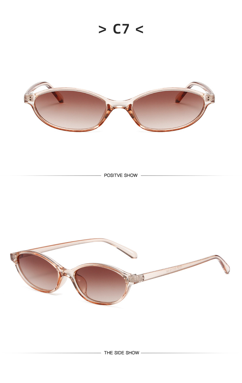 22g Weight Full Frame Glasses Structure Sunglasses Classification Ac, UV400 Protection Lens Material Oval Frame Glasses Style Travel, Party, Stage Occasion Solid Color Pattern Unisex Gender Elegant, Simple Style Style Black Color Elegant Simple Style Solid Color Ac UV400 Protection Oval Frame Full Frame Women's Sunglasses 17