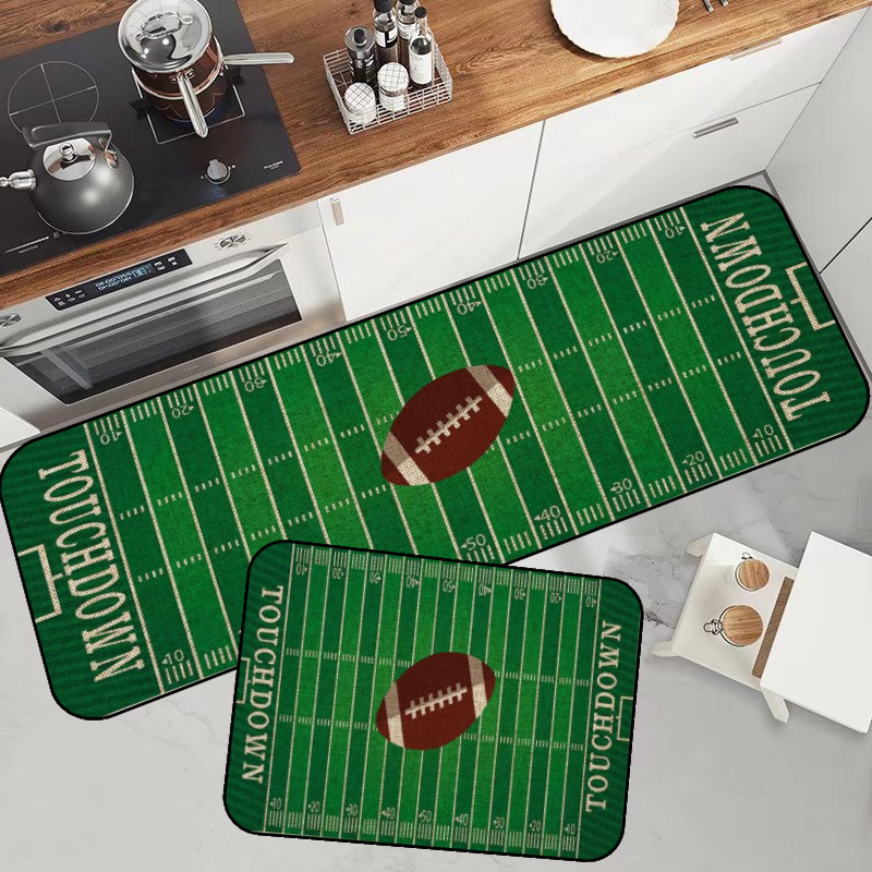 Super Bowl decorative kitchen floor mat stain-resistant washable thickened floor mat indoor and outdoor door printing floor mat_voghion.com