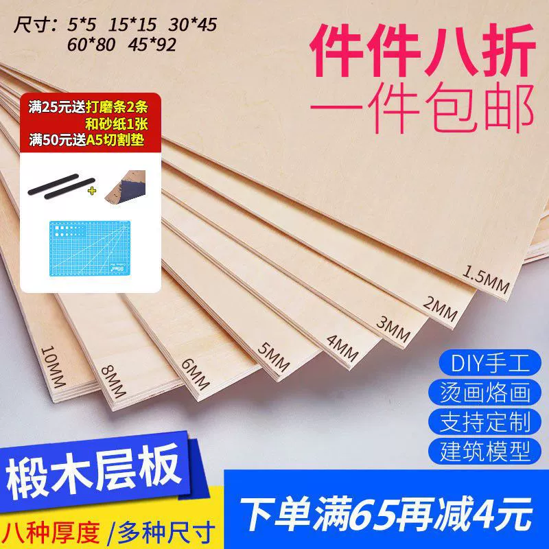 Доска лист модель здания Модель Материал DIY модель корабля пирографическая доска композитный лист липа ламинат