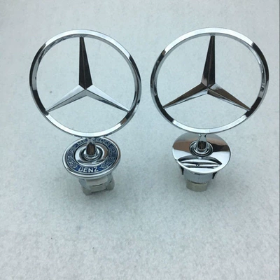 Suitable for Mercedes-Benz machine cover logo W210/220 car head cover logo W221 metal modified machine cover logo