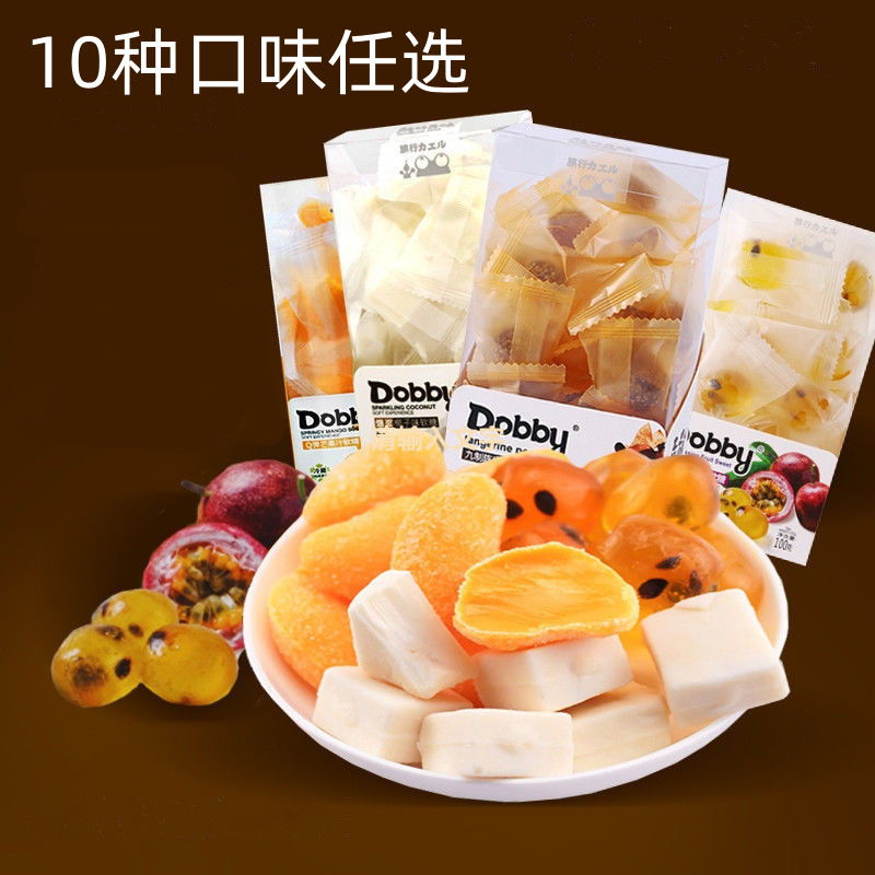 Dobby Coconut Mango Passion Fruit Flavored Jelly Candy, Wedding Favor Gift, Casual Snack