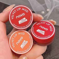 NOVOゼリー缶唇泥唇釉薬女はコップのつや消し霧面の平価の学生の素顔の少女に白い口紅をつけません。
