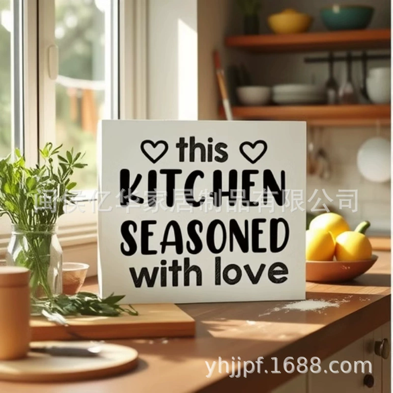 Трансграничная деревянная декоративная раскраска для навесных столов для офисных кухонных украшений Амазонка алфавитный плакат