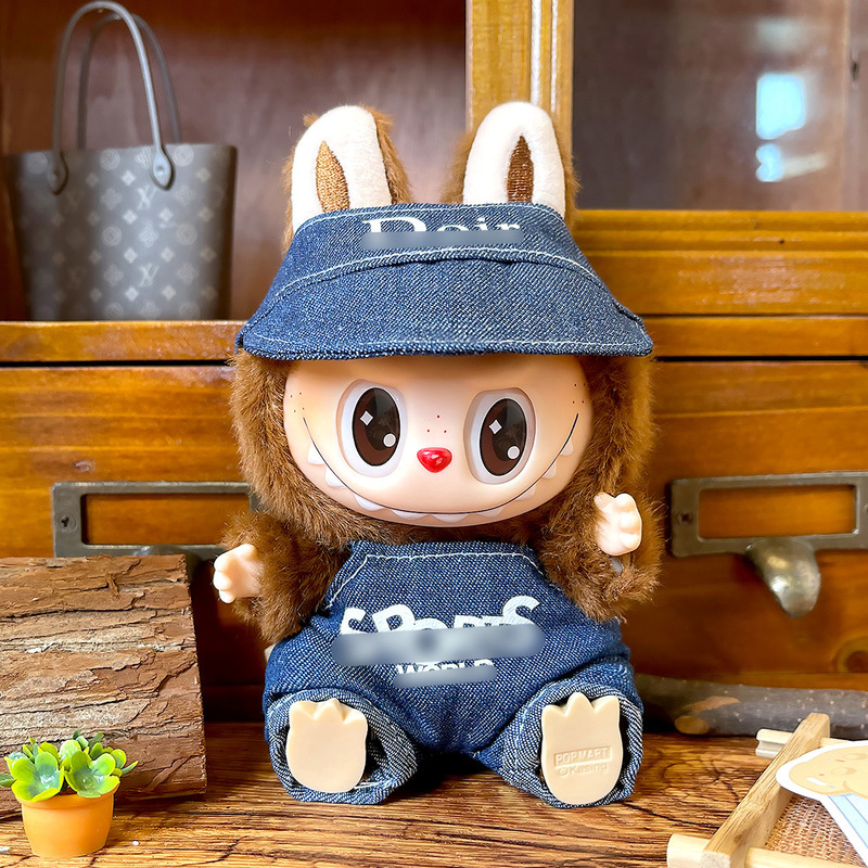 仅衣服适用labubu娃衣一二代坐坐派对潮流服饰换装公仔玩偶娃衣服|undefined