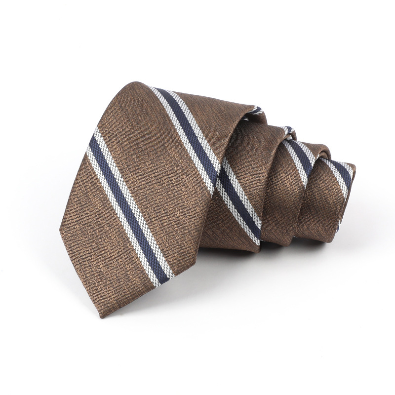 Corbata de hombre jacquard bordado 8CM poliéster seda corbata tejida hombre sentido superior l corbata logo diseño y producción