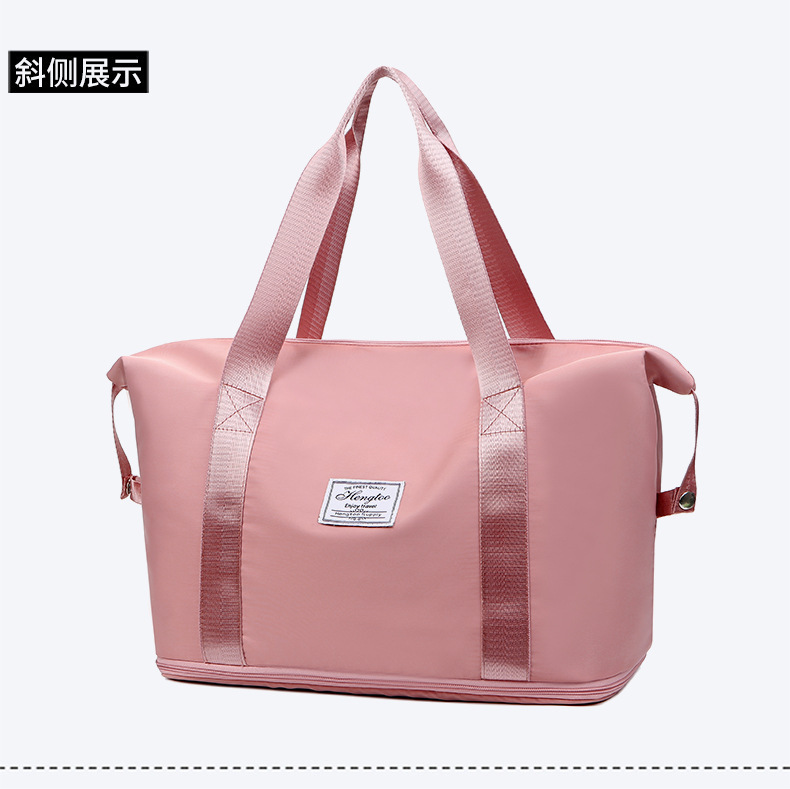 Bolsa de viaje con caja de tracción para almacenar nuevo tipo de bolsa de equipaje de separación seca y húmeda, bolsa de ejercicio portátil multifuncional de gran capacidad