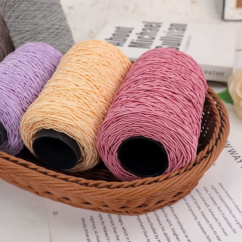 跨境批发250克轴龙须藤春夏季冰丝线DIY手工编针织钩遮阳帽包包线