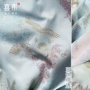 色织手工浅蓝刺绣公主裙