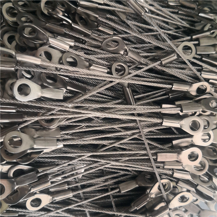 厂家304不锈钢钢丝绳加工链接端子冲压锁线端子3.0-6.0mm孔
