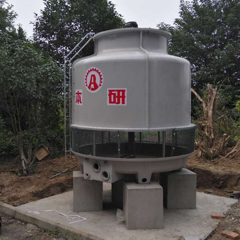 本研圆形玻璃钢常温高温冷却塔BY-R100t江浙沪包邮包安装