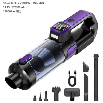 Tozsoranlar Portable Handheld Brushless Powerful Dust - black-and-purple-111v-32000mah-brushless-vacuum-cleaner-blowing-and-suctioning-in-one
