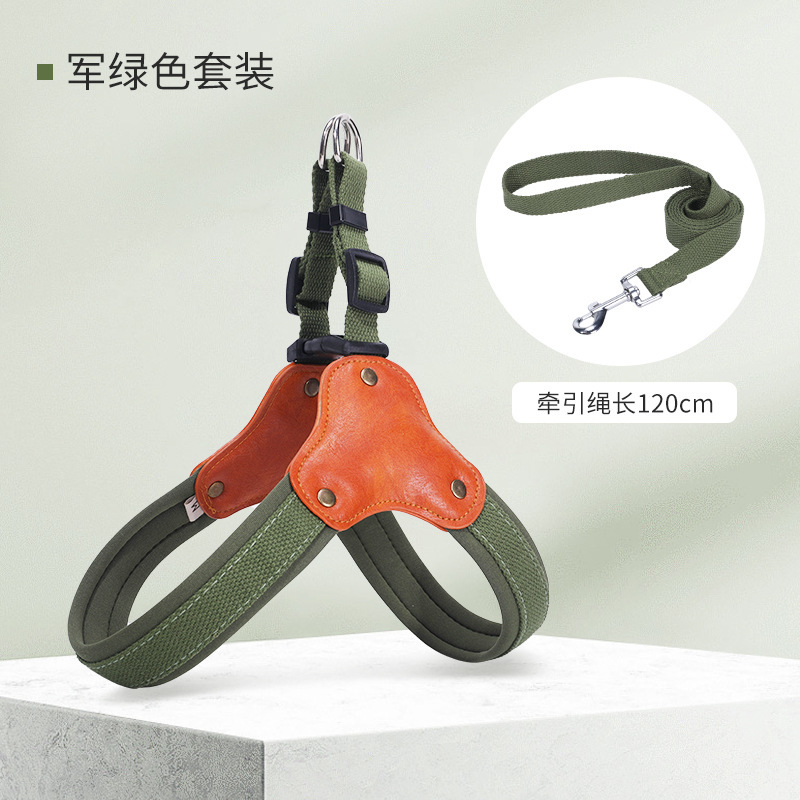 Cuerda de tracción para mascotas, cadena de perro ajustable para perros medianos y grandes, correa para el pecho para perros tipo silla de montar, productos para mascotas a prueba de explosiones