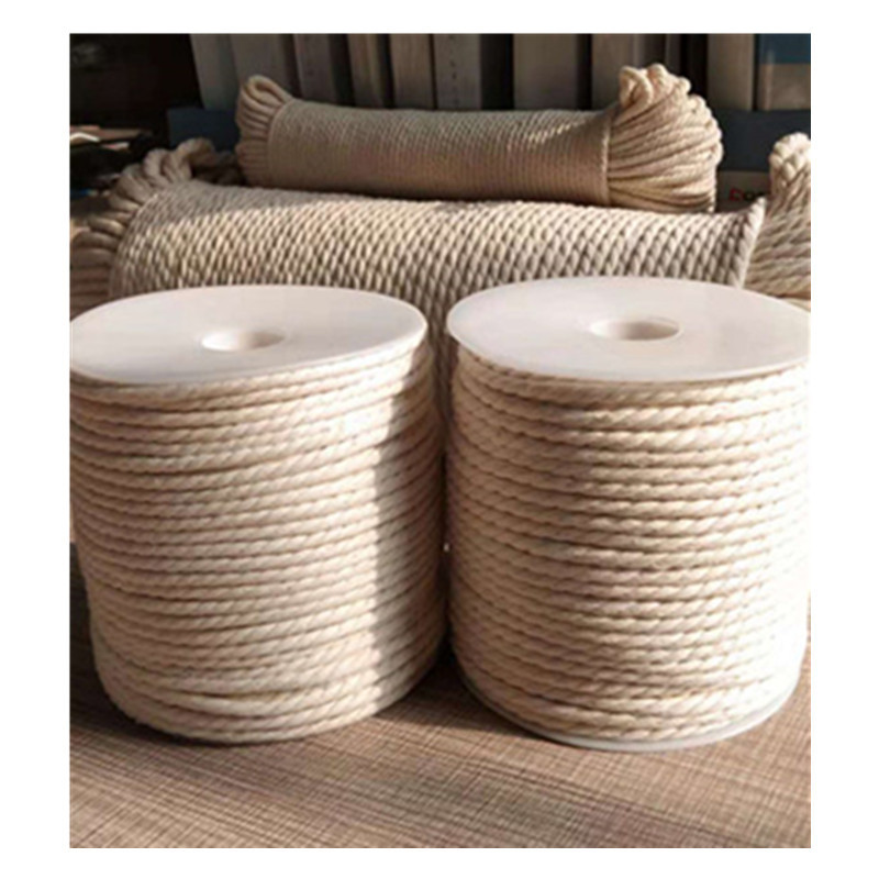 三股棉绳扭绳挂毯绳棉绳挂件包包绳4mm规格颜色厂家直销