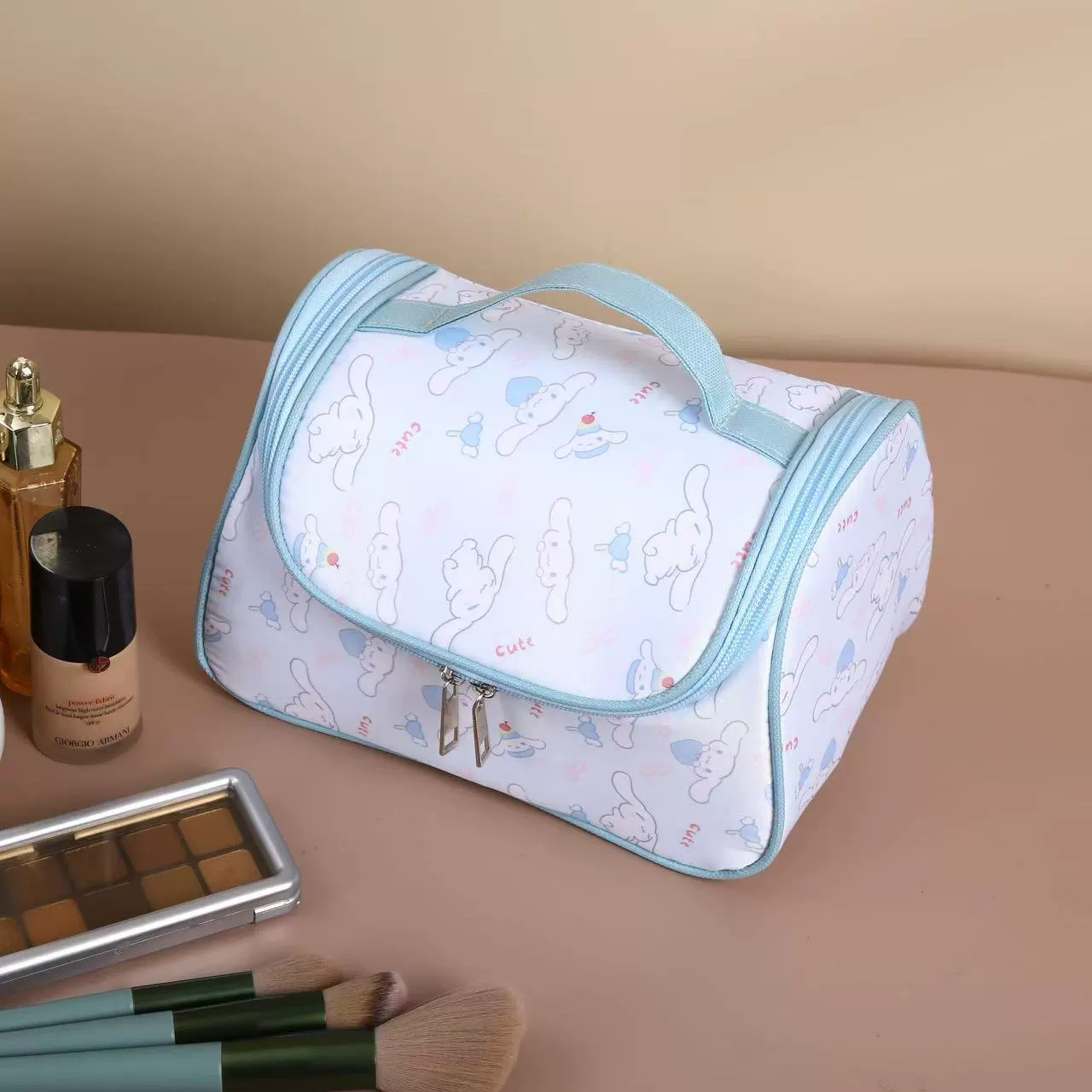 Sanrio, capacious cosmetic bag, high quality handheld storage system