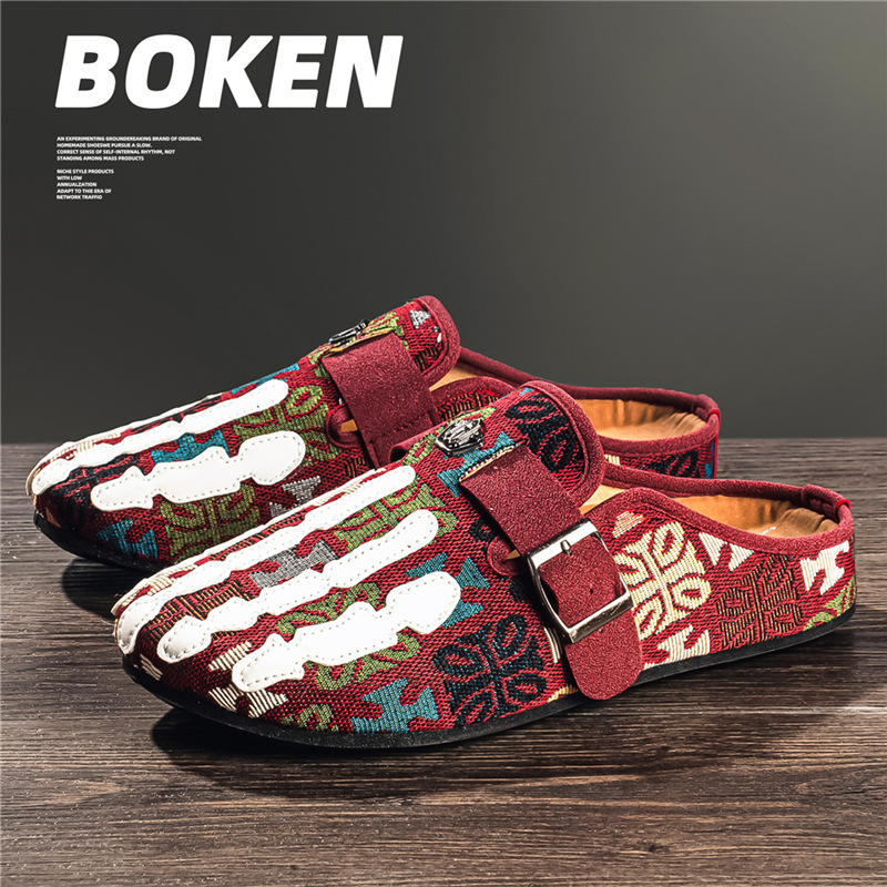 Soft-Soled Birkenstock Shoes 2026 Spring and Autumn New Thick-Soled Slippers for Women, Outdoor Wear Birkenstock Half-Slip Closed-Toe Slippers, Cross-Border Trade