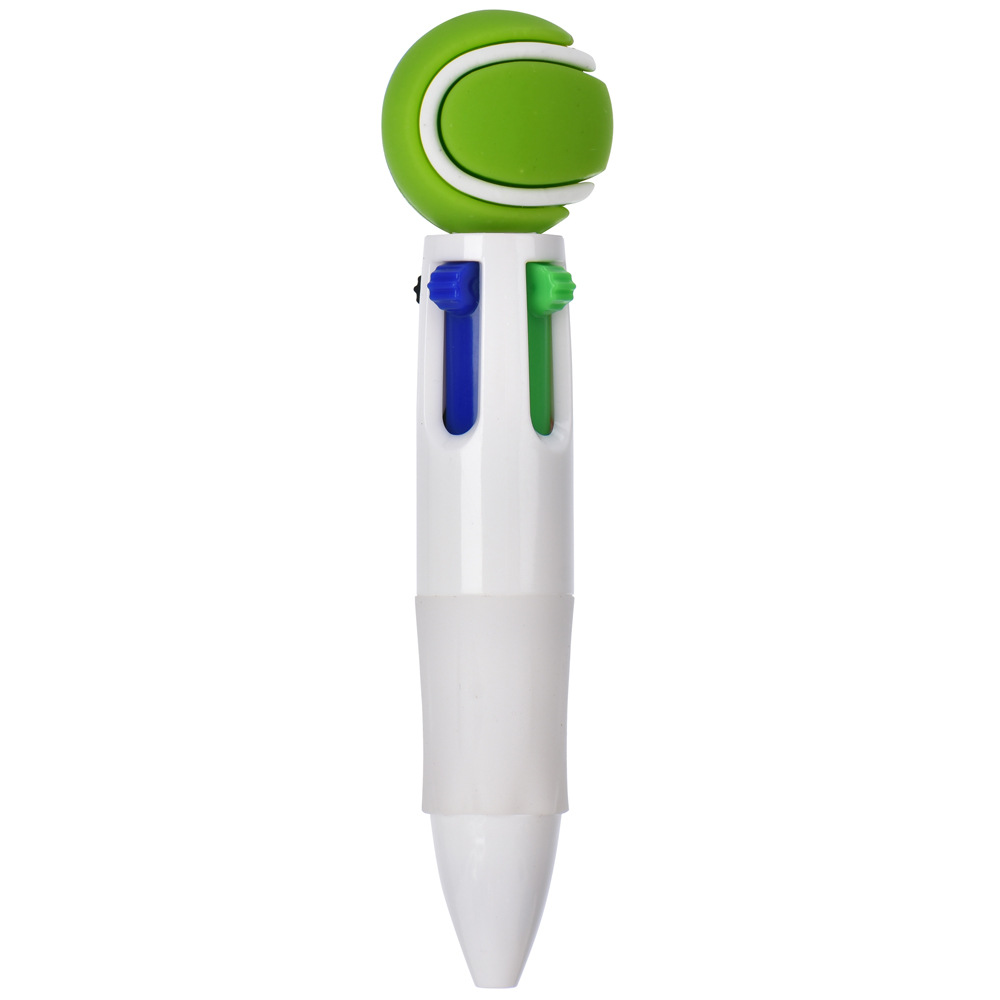 Transfronterizos para bonitos bolígrafos de fútbol, baloncesto, rugby, bolígrafos multicolores de dibujos animados de cuatro colores