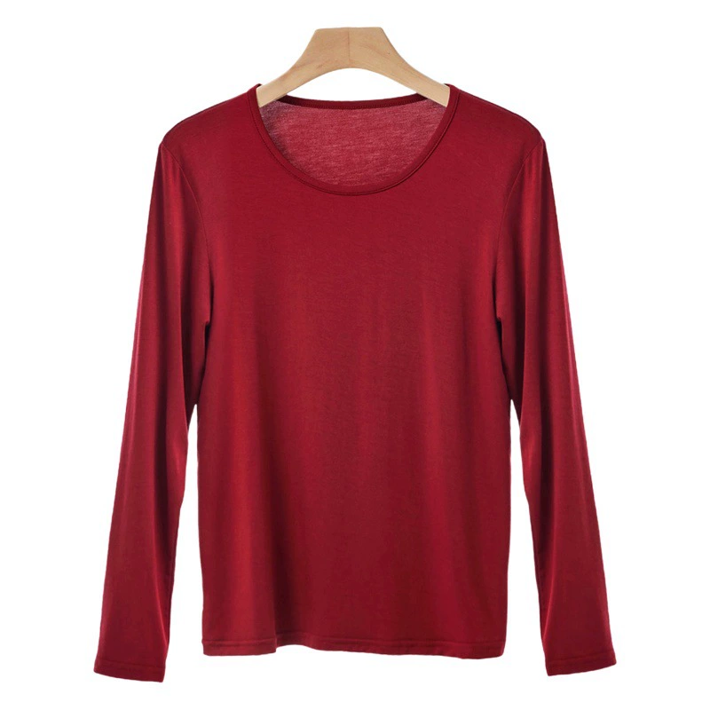 Женский комплект термобелья из модала, больших размеров, тонкая хлопковая базовая рубашка и брюки