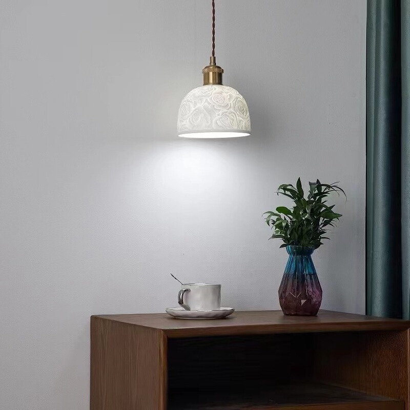 Small Chandelier Bedroom Cream Japanese Retro Middle Ancient Wall Hanging Hallway Corridor Restaurant Chandelier