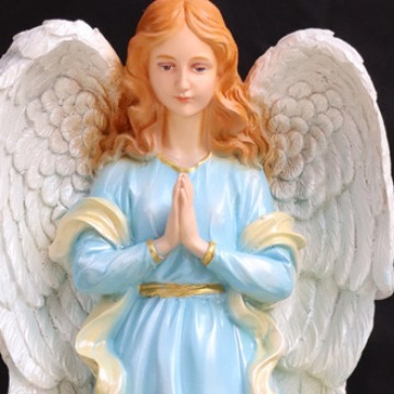 50cm ángel mano flotante estatuas de la iglesia de la casa decoración de la sala de estar de la figura principal