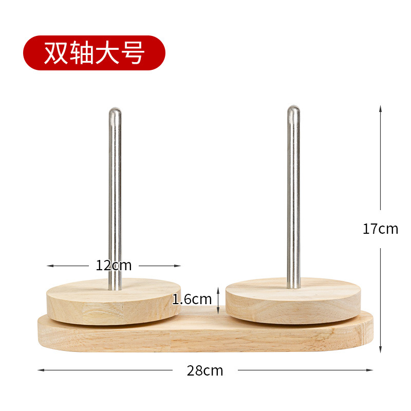 Herramienta auxiliar de tejido manual desmontable marco de eje giratorio de lana portátil bobina de plástico de lana