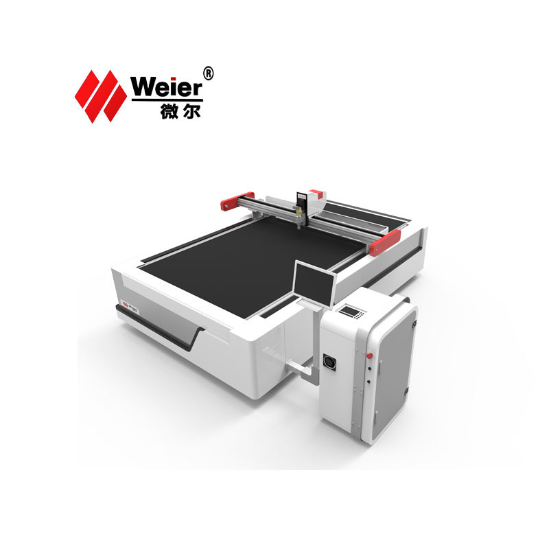 浙江自动送料振动刀切割机 人造毛复合绒自动送料圆刀切割机