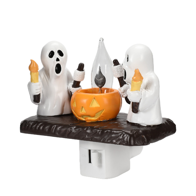 国境を越えた新製品2024 Ghost Campfireフリップリングナイトライトハロウィーン夜灯|undefined