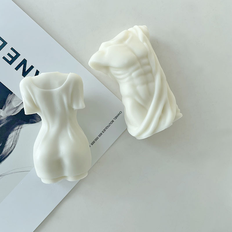 Jiahuimei cuerpo humano vela molde DIY Cuerpo Humano decoración de yeso molde de silicona en stock