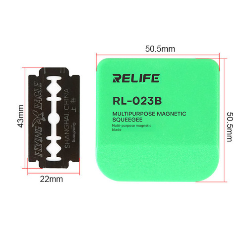 RELIFE RL-023B Multi-purpose Magnetic Scraper with LCD Screen Adhesive Glass Cleaning Knife Scraper Scraper