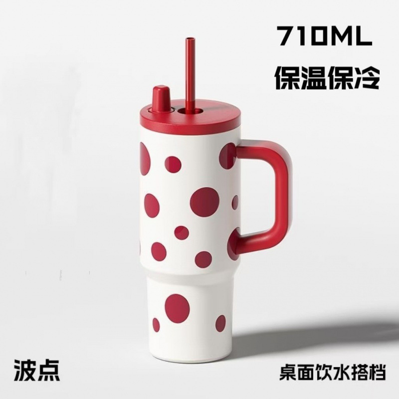 外贸款冰霸杯不锈钢保温保冷吸管杯大容量高颜值便携车载杯|undefined