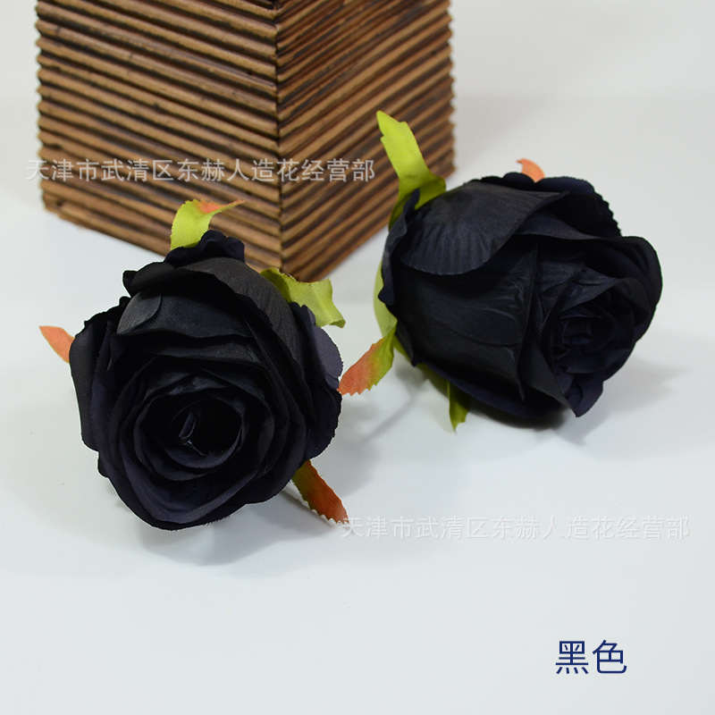 油絵のバラの花の頭のつぼみの芯のバラの花のバラの壁の装飾の手の花の帽子の花はdiyの花輪を作ります。|undefined