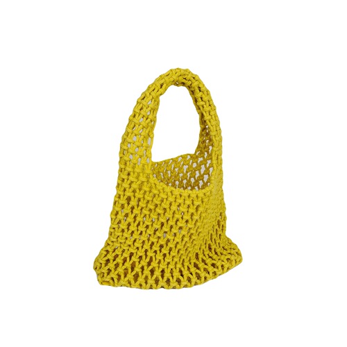 Cross-border straw woven bag cotton rope women's bag handmade woven bag handbag  Korean new style lazy style fishnet bag
